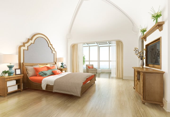 Spacious Bedroom for Seniors in Independent Living Community