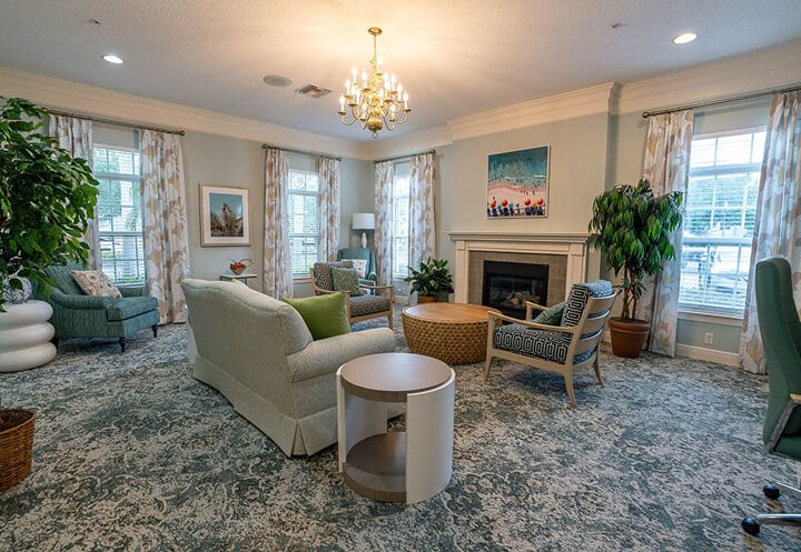 Open Space Social Area at Assisted Living Facility Vero Beach FL