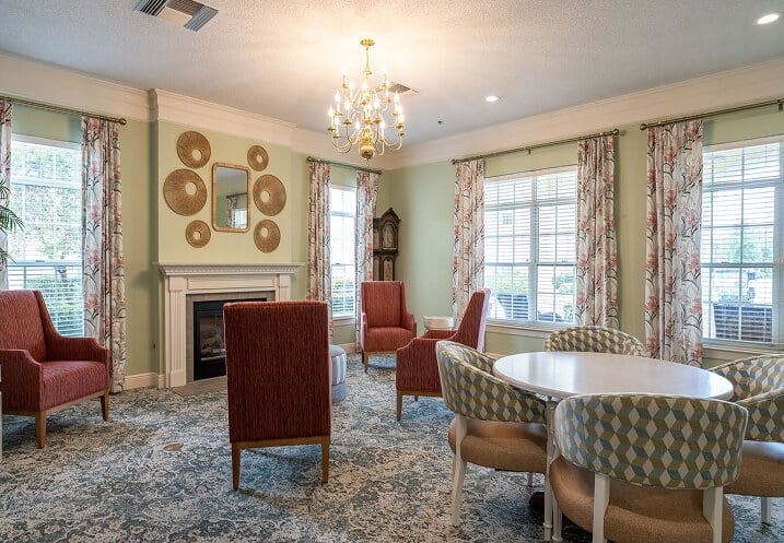 Open Space Social Lounge Area at Independent Living Facility